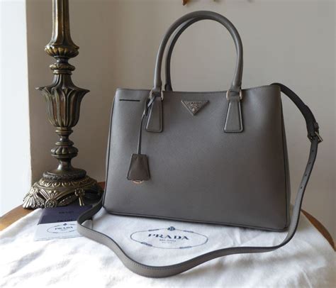 prada saffiano lux tote grey|Prada saffiano shoulder bag review.